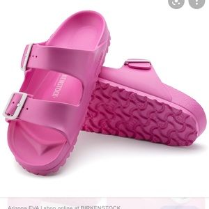 Pink Rubber Birkenstocks